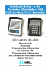 Manual Porteiro Eletrônico F10/F12