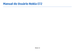 Manual do Usuário Nokia E72