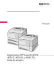 Impressoras HP LaserJet 4050, 4050 T, 4050 N, e 4050 TN Guia do