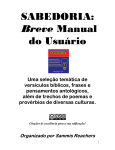 SABEDORIA: Breve Manual do Usu¡rio