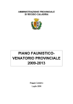 Piano Faunistico - Regione Calabria