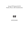Server HP ProLiant ML150 Guida all`uso e alla