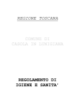 regolamento igiene e sanita comune di casola