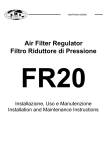Air Filter Regulator Filtro Riduttore di Pressione