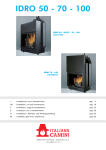 Scheda tecnica termocamini Idro