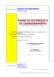 piano di sicurezza e di coordinamento