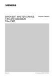 SIMOVERT MASTER DRIVES Filtro anti radiodisturbi Filtro EMC
