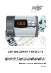 ecp 200 expert + base 2 / 4 manuale d`uso e manutenzione