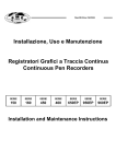 Installazione, Uso e Manutenzione Registratori Grafici a Traccia