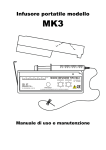 Manuale infusore modello MK