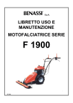 LIBRETTO USO E MANUTENZIONE MOTOFALCIATRICE