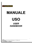 Manuale Uso e Manutenzione - User Handbook