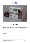 Manuale d`uso e manutenzione controller LS-WS