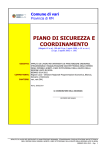 PIANO DI SICUREZZA E COORDINAMENTO