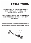 Schema elettrico cablaggio con centralina