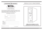 MANUALE DI USO E MANUTENZIONE IMPIANTO OSMOSI AD