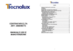 centrafari elta art. 2800/mctc manuale uso e manutenzione