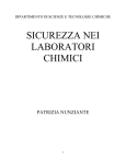 sicurezza nei laboratori chimici - Università degli Studi di Roma Tor