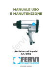 MANUALE USO E MANUTENZIONE Avvitatore ad impulsi Art