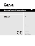 Manuale dell`operatore GRC-12