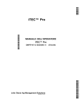 MANUALE DELL`OPERATORE iTEC™ Pro