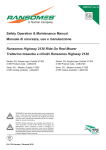 Safety Operation & Maintenance Manual Manuale di