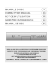 manuale d`uso instruction manual notice d`utilisation