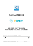 manuale tecnico scheda elettronica gestione caldaia eterm01