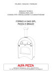 FORNO A GAS GPL PIZZA E BRACE
