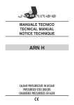 manuale tecnico tecnical manual notice technique arn h