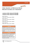 Safety, Operation and Maintenance Manual Manuale di