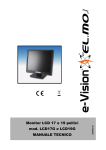 Monitor LCD 17 e 19 pollici mod. LCD17G e