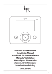 Manuale di Installazione Installation Manual Handbuch für den