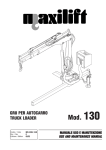 Mod. 130 - MAXILIFT and COBRA Truck Cranes. North Eastern