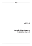 AZV/PSI Manuale di Installazione Installation Manual