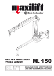 ML 150 - MAXILIFT and COBRA Truck Cranes. North Eastern