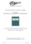 manuale per l`installatore ex-cpl centrale analogica