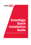 SolarEdge Quick Installation Guide - MAN-01-00148-1.2