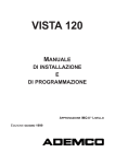 Manuale di installazione e programmazione Vista120