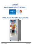 quinzee macchina per frozen drinks manuale d`uso e manutenzione