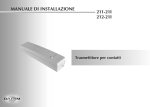 MANUALE DI INSTALLAZIONE 211-21I 212-21I