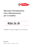 Manuale installazione, uso e manutenzione RSA 24 /8