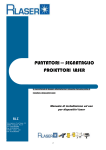 PUNTATORI — SCGNATAGlIO PROIETTORI lASCR - R