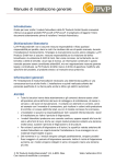 Manuale di installazione generale