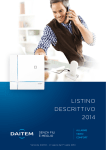 LISTINO DESCRITTIVO 2014