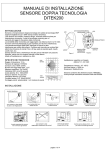 manuale di installazione sensore doppia