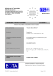 Benestare Tecnico Europeo - Aedilitia