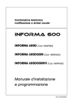 Manuale d`installazione e programmazione