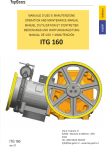 Manuale d`installazione ed uso ITG 160Leggero