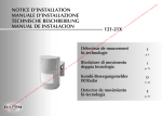 Detecteur bi technologie 121 21 - Notice installation